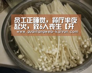 员工正睡觉,餐厅半夜起火,致6人丧生【开云 】(图2) 即时比分入口